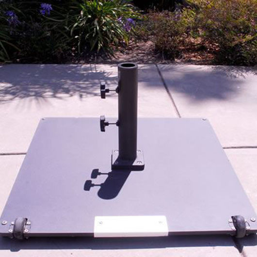 Picture of Galtech Umbrella 95 Pound Flat Base  095SQ with Wheels