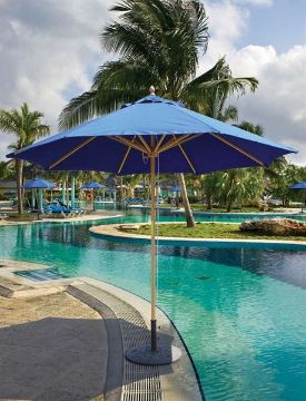 Show details for Galtech 132/232 9 Foot Round Market Umbrella with Pulleys Picture of Galtech 132/232 9 Foot Round Market Umbrella with Pulleys