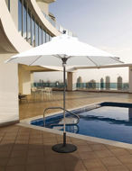 Picture of Galtech 732 9 ft Commercial Market Umbrella with Chrome Finish Model 732