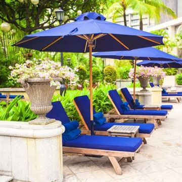 Show details for Galtech 136 9 Foot Round Market Umbrella Commercial 136 Picture of Galtech 136 9 Foot Round Market Umbrella Commercial 136