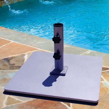 Show details for Galtech Umbrella 60 Pound Flat Base  060SQ Picture of Galtech Umbrella 60 Pound Flat Base  060SQ