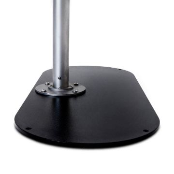 Oval Metal Plate Base (S_PC) with SkY stainless steel metal stand Oval Metal Plate Base (S_PC) with SkY stainless steel metal stand