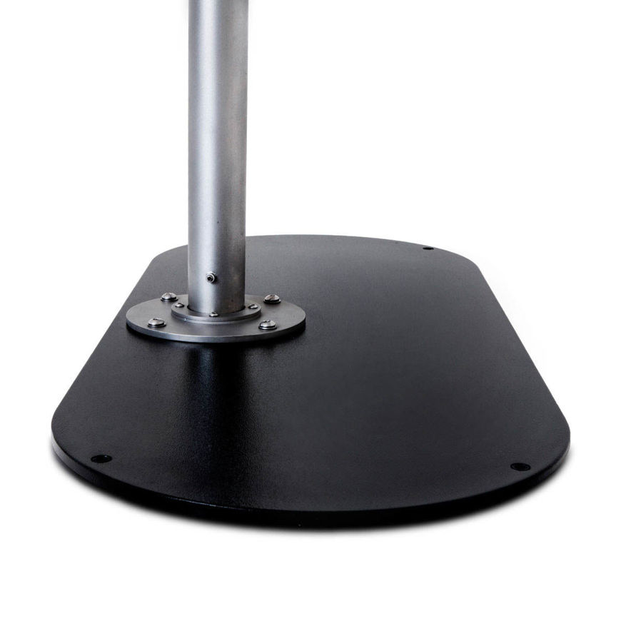 Oval Metal Plate Base (S_PC) with SkY stainless steel metal stand