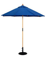 Picture of Galtech 121 / 212  7.5' Foot Round Wood Market Umbrella 121