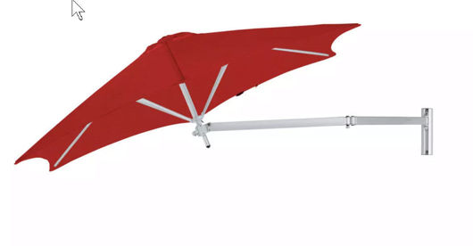 Picture of Paraflex Wall Mounted Umbrella | Color Pepper