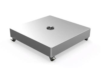 Large standaard tile base: base - cover -  wheels in galvanized steel - 38.58 lbs   (add at least 396 lbs of weight with tiles) -   35” x 35” x 8.7”.  Tiles not included. Large standaard tile base: base - cover -  wheels