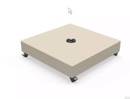 Large standaard tile base: base - cover -  wheels